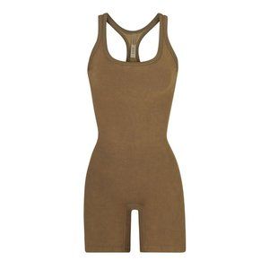 SKIMS OUTDOOR BASICS MID THIGH BODYSUIT SMALL